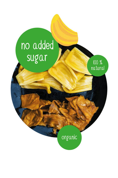 DoGood organic jackfruit – fresh and dried jackfruit pieces, 100% natural and no added sugar healthy snack
